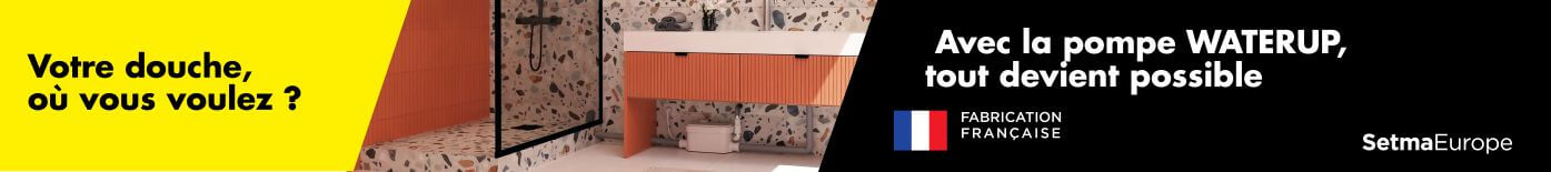 Pompe de relevage pour cabine de douche Waterup - SETMA