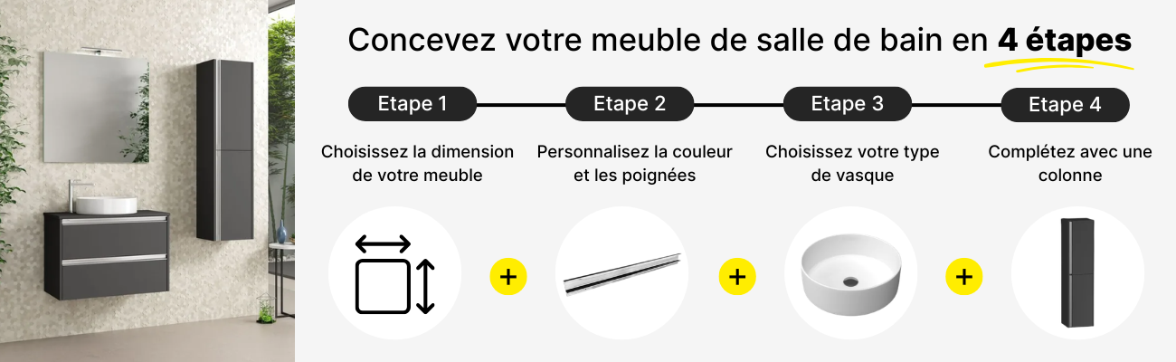 Je compose mon meuble de salle de bains sur-mesure