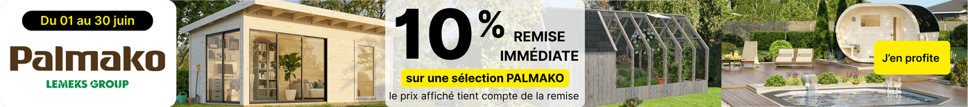 offre remise 10% chalet palmako juin 2026
