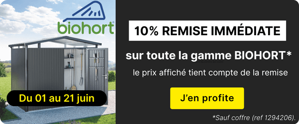 remise 10% sur les abris BIOHORT