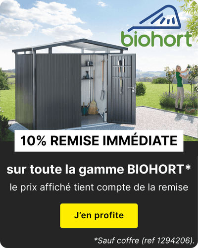 remise 10% sur les abris BIOHORT