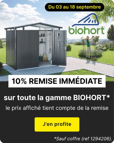 10% de remise imm&eacute;diate sur une s&eacute;lection de produits de la marque BIOHORT > voir les produits