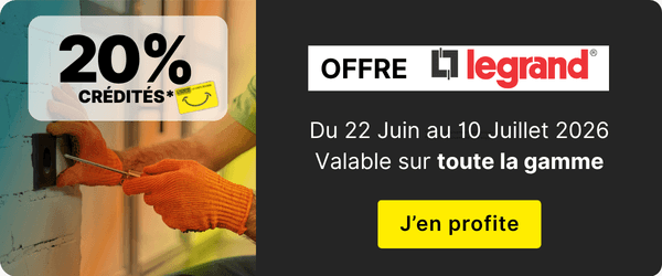 OP legrand 20% sur toute la gamme