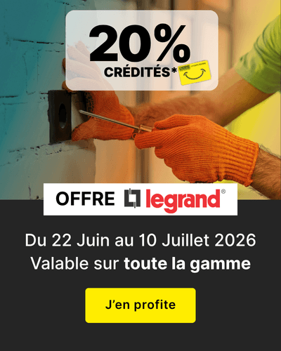 OP legrand 20% sur toute la gamme