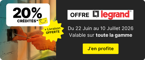OP legrand 20% sur toute la gamme