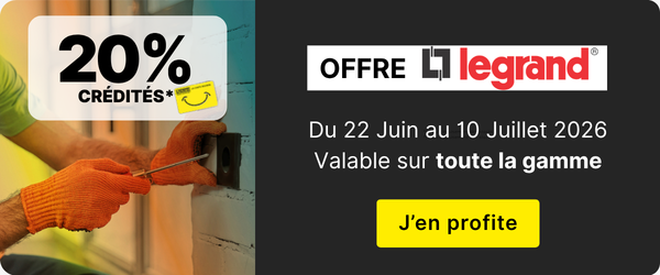 OP legrand 20% sur toute la gamme