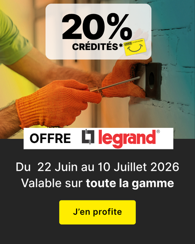 OP legrand 20% sur toute la gamme