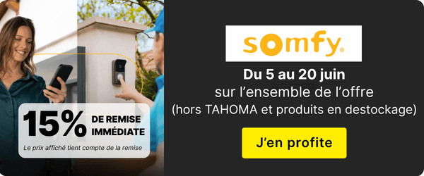 remise 15% sur SOMFY