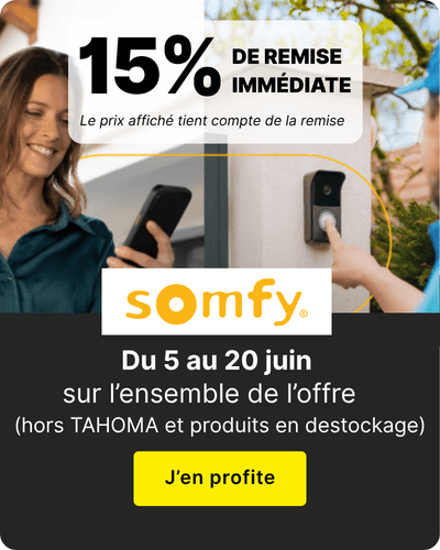 remise 15% sur SOMFY
