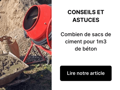 Combien de sacs de ciment pour 1m3 de béton : calcul précis et dosage