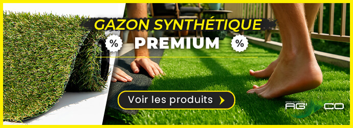 Gazon synthétique en promo de la marque ag co