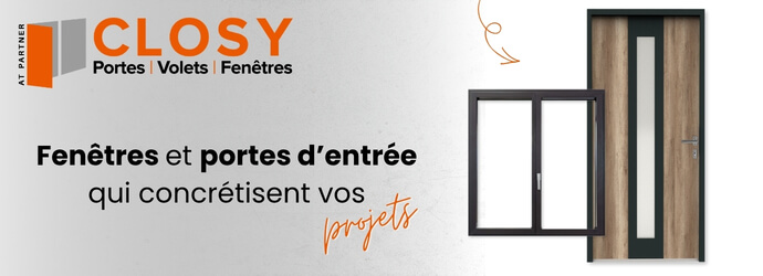 D&eacute;couvrez les portes et fen&ecirc;tres de la marque CLOSY