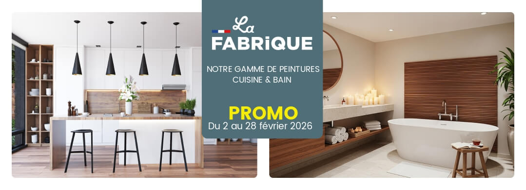 Peinture pour cuisine et salle de bains marque LA FABRIQUE
