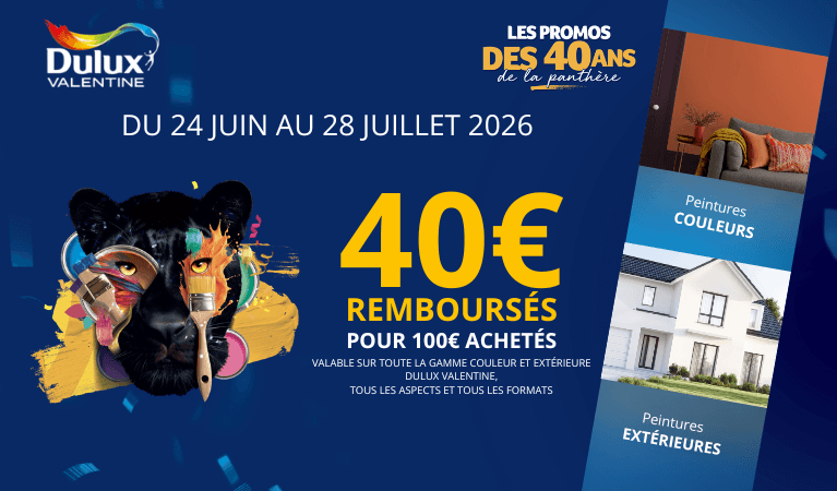 offre de remboursement dulux valentine 40&euro; pour 100&euro; d'achats