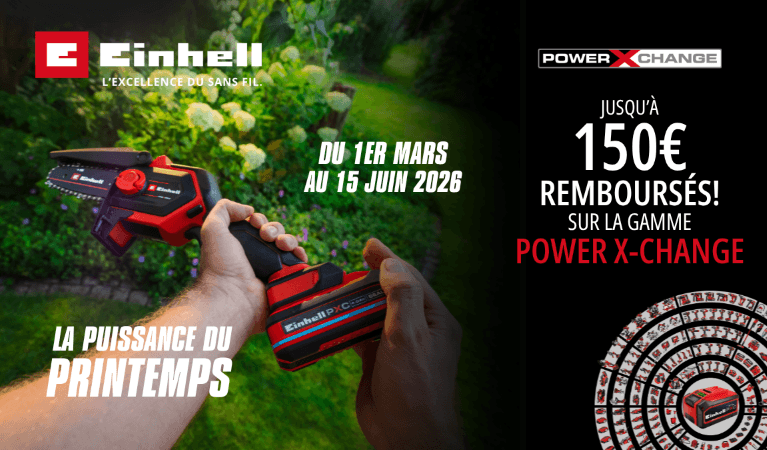 Offre de remboursement Einhell