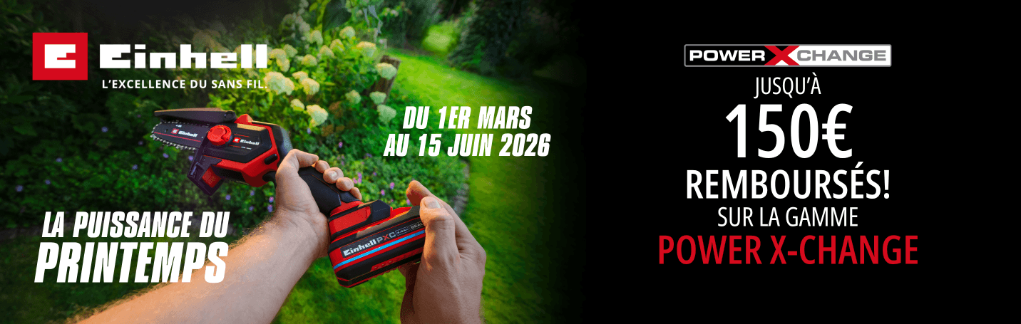 Offre de remboursement Einhell