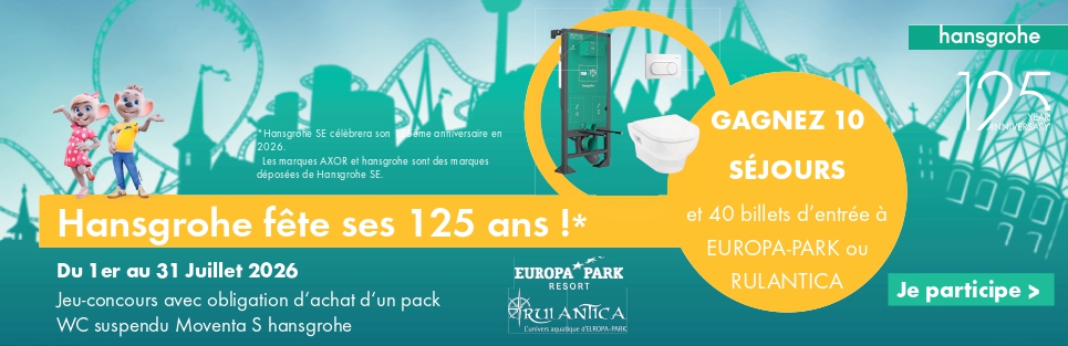 Jeu concours EDB Europa Park Hansgrohe WC Moventa