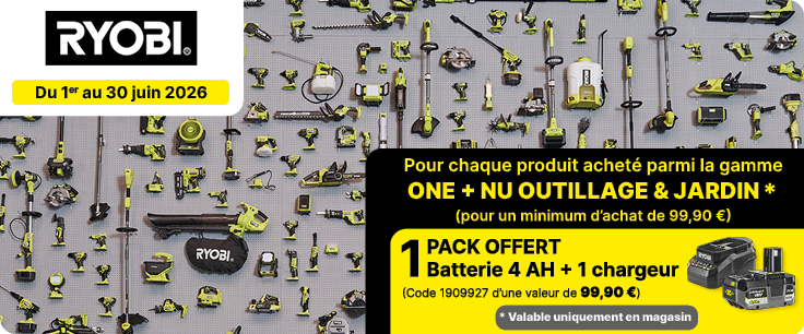 Offre RYOBI ONE PLUS