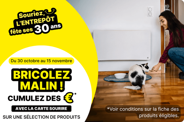 Op&eacute;ration 30 ans novembre 2026 : bricolez malin ! cumulez des euros avec la carte sourire