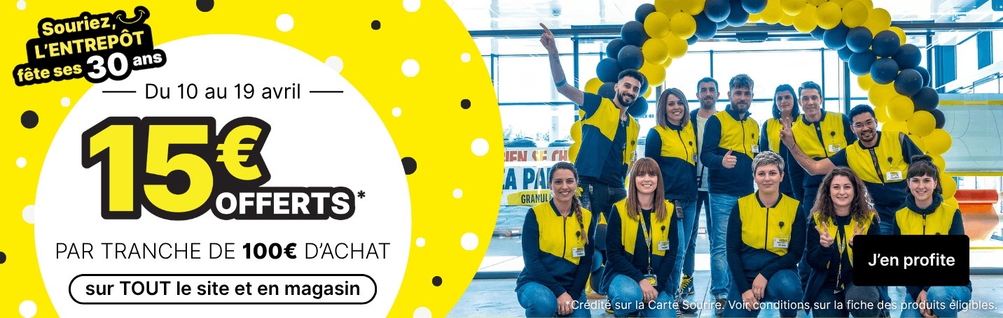 op&eacute;ration l'entrep&ocirc;t f&ecirc;te ses 30 ans - AVRIL 2026