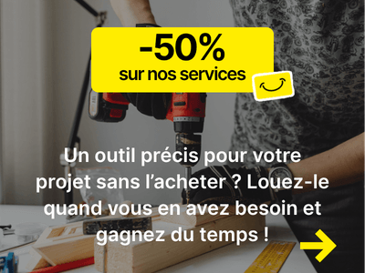 Réserver votre matériel de location -50% en magasin - offre anniversaire 30 ans