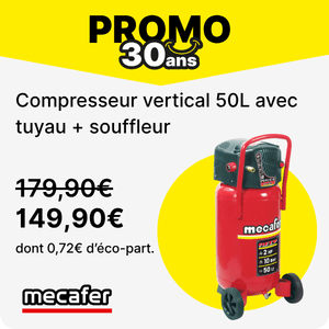 Compresseur vertical 50 L 2HP 10 bar FIFTY MECAFER