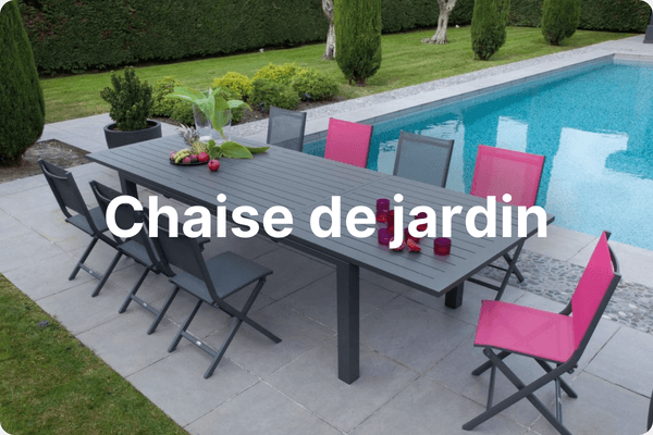 Chaise et fauteuil de jardin
