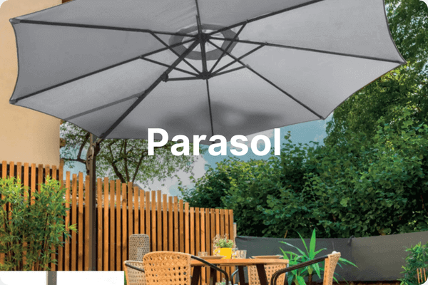 Parasol - pied de parasol et housse