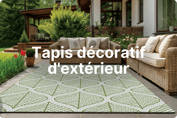 Tapis d&eacute;coratif d'ext&eacute;rieur