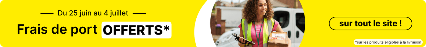livraison offerte sur tout le site du 25 juin au 4 juillet 2026