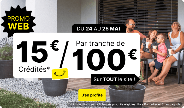 offre week-end de pentec&ocirc;te - 15&euro; / 100&euro; sur tout le site