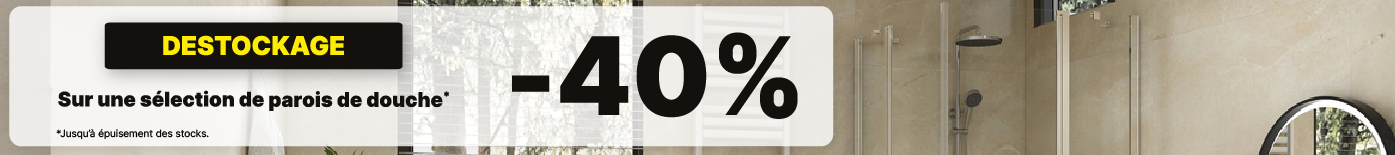Déstockage parois de douche