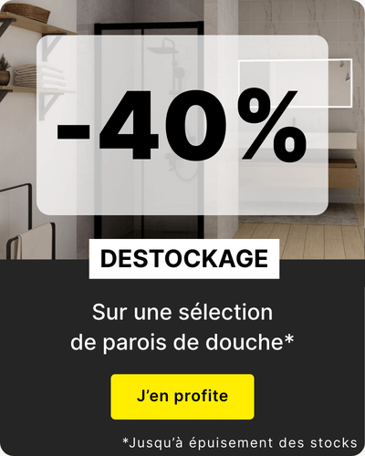Destockage sur les parois de douche