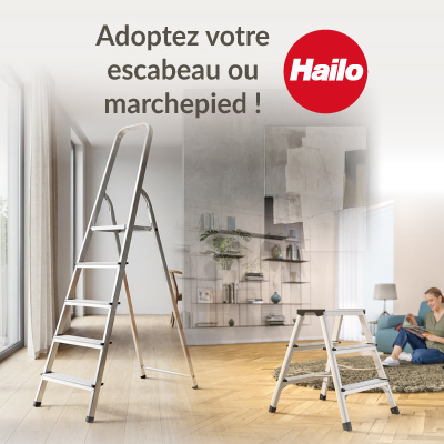 La gamme d’escabeaux et marchepieds HAILO