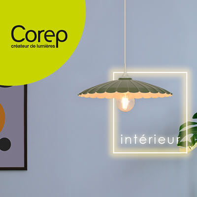 Gamme d'&eacute;clairage int&eacute;rieur, spots, plafonniers, appliques, &eacute;clairage g&eacute;n&eacute;ral et fonctionnel