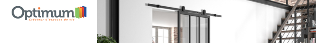 Optimum : Gamme de portes coulissantes et système à galandage