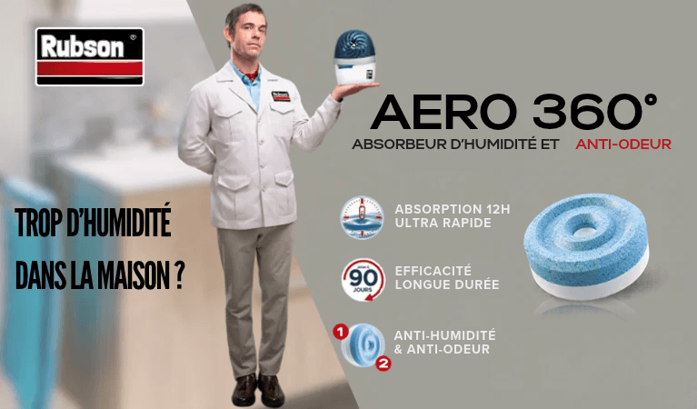 AERO 360&deg; les absorbeurs d'humidit&eacute; RUBSON