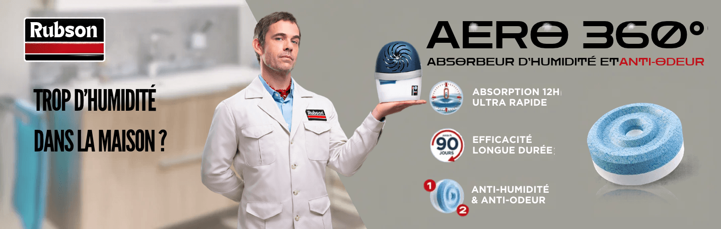 AERO 360&deg; les absorbeurs d'humidit&eacute; RUBSON