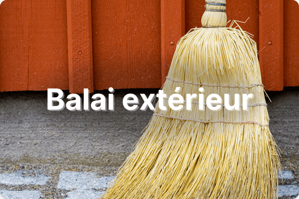 Balai - balayette - manche à balais - raclette