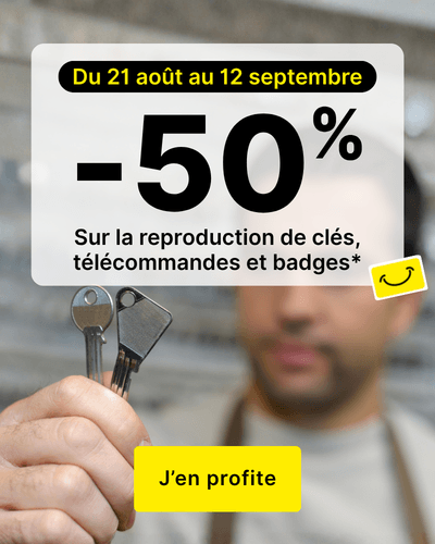 reproduction de cl&eacute;s, t&eacute;l&eacute;commandes, badges