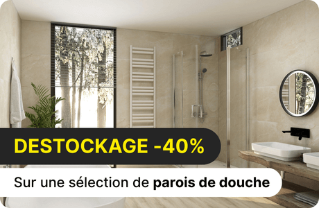 Destockage sur les parois de douche