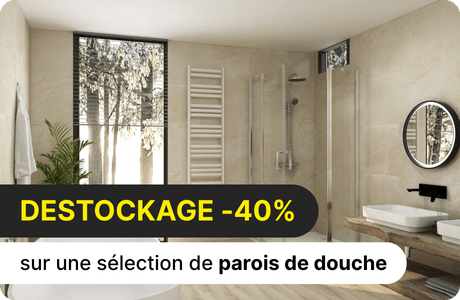 Destockage sur les parois de douche