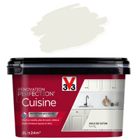 Peinture r&eacute;novation V33 coloris voile de coton