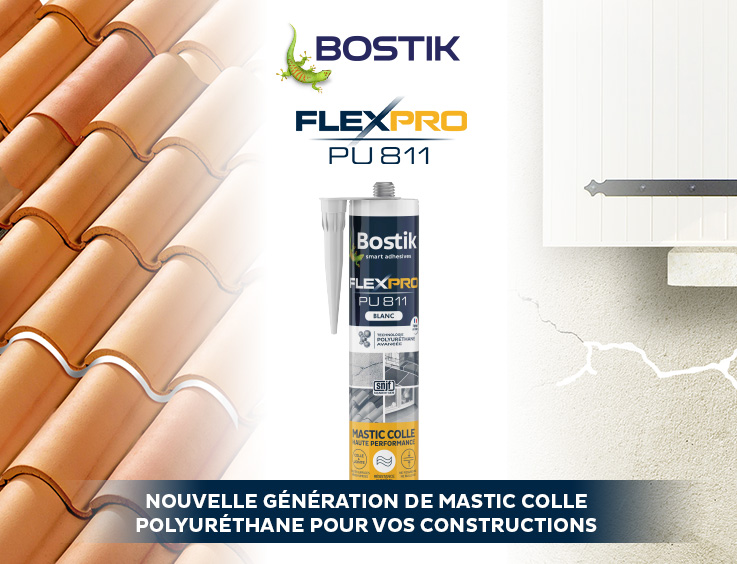 Mastic colle polyuréthane béton métal bois Soudal blanc 280ml