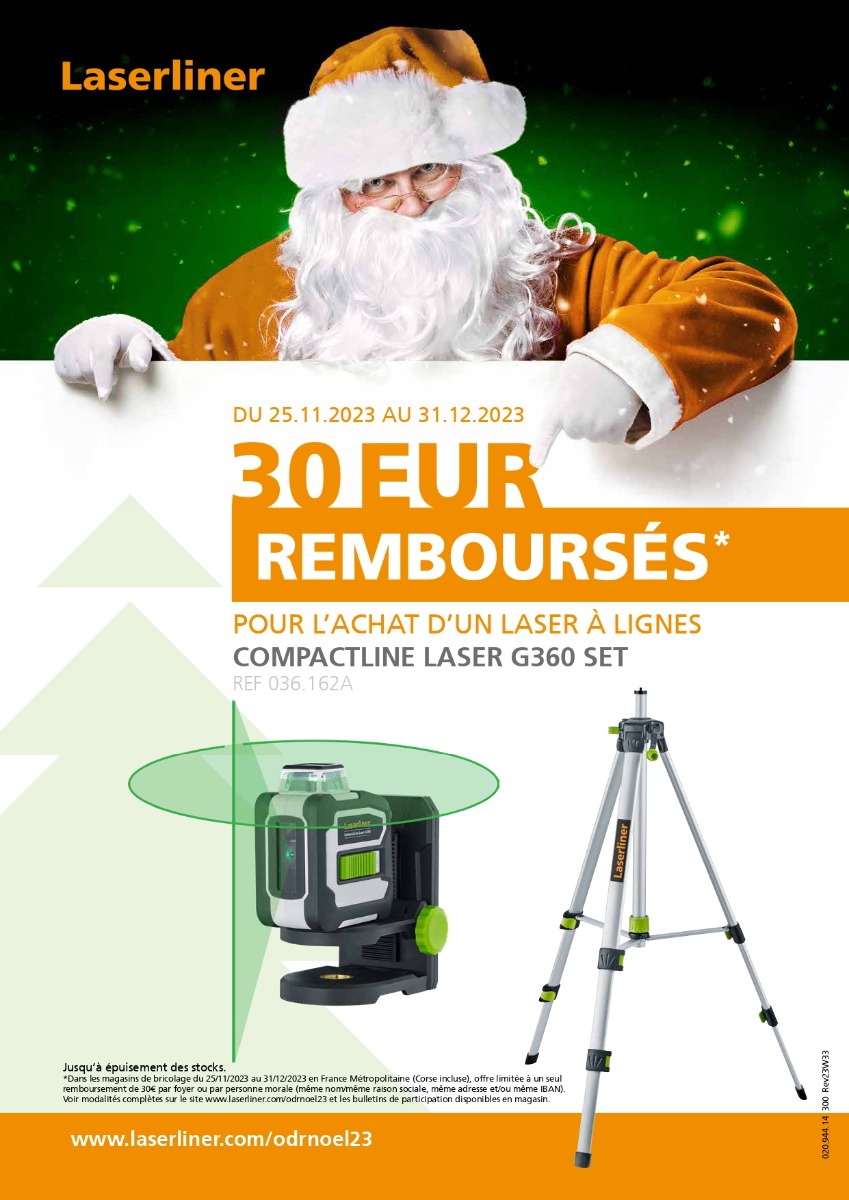 offre de remboursement laserliner noel 2023
