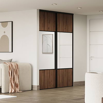 Portes de placard coulissantes pour aménagement intérieur, de la marque Ykario