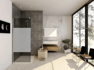 Porte de douche à l'italienne modèle Hawaï