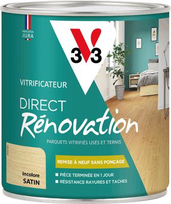 Vitrificateur Direct Rénovation incolore mat 750 ml - V3