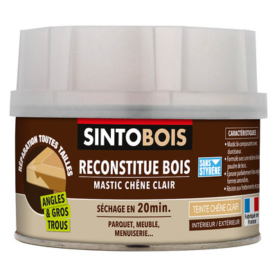 Mastic reconstituant chêne clair 190 gr SINTOBOIS