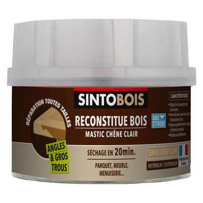 Mastic reconstituant bois chêne clair 550 gr SINTOBOIS